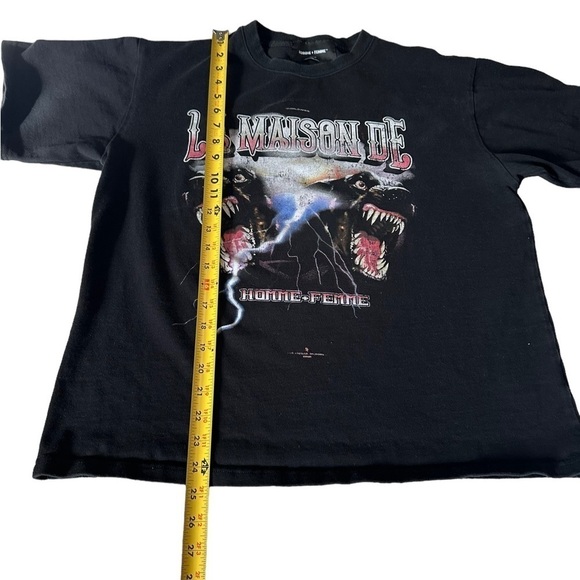 Homme+Femme Madison Dog Tee Black Size Medium - Picture 5 of 13